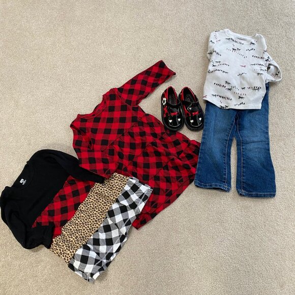 Wee Squeak Lady Bug Shoes Size 7 Baby Toddler FREE Clothing ! Back To School - Picture 3 of 4